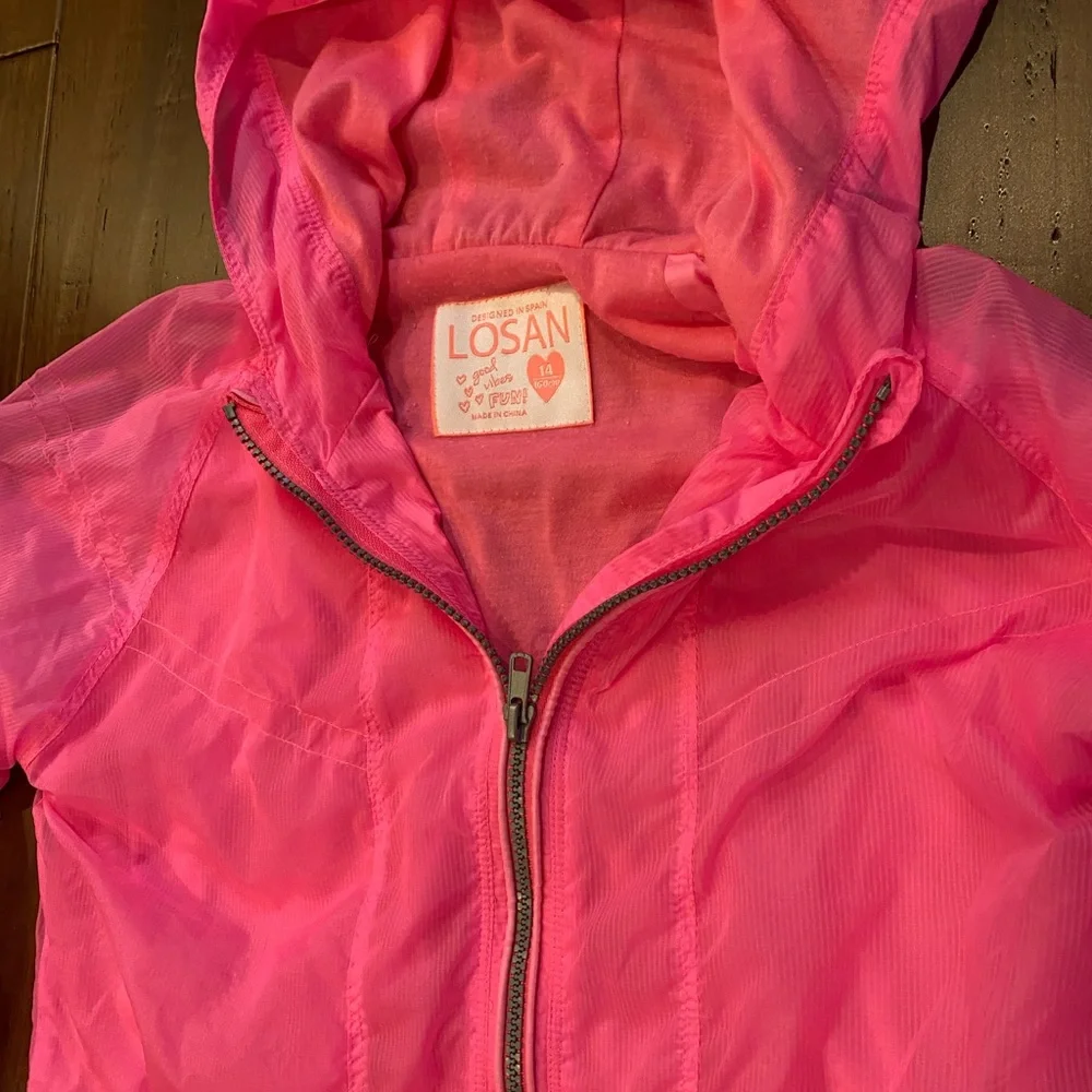 LOSAN girl windbreaker jacket size 14 y